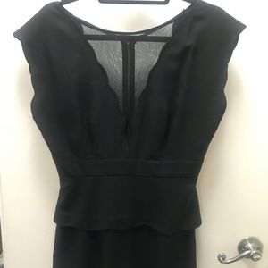 Dress black mesh